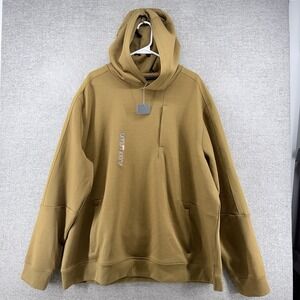 VRST Pinnacle Fleece Hoodie Men Size XXL Brown Long Sleeve NEW